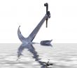 Anchor of the big sea ship