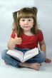 little girl answering `OK`