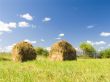 Two haystacks
