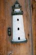Hand carved wooden light house