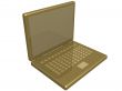 the Isolated 3d image of a laptop.
