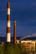 Couple of industrial tubes in sunlight