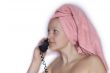 Girl in SPA on the phone