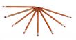 Wooden crayons star