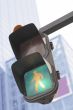 Traffic light in a city