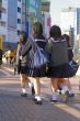 Japanese schoolgirls group
