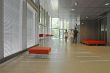 modern university hallway