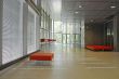 empty university hallway