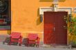two red chairs