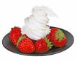 Strawberries with whipped cream