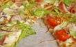 ham, cheese and rocket pizza