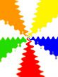 Colorful rays