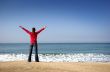Young woman in the beach