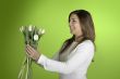 Woman with Tulips