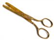 Ancient rusty metal scissors