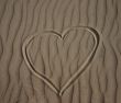Heart in the sand