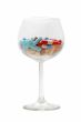 Glass with pills