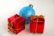 Gift boxes and christmas bulb