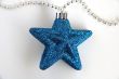 Blue christmas star