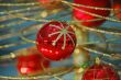 Red christmas bulbs
