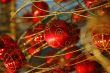 Red christmas bulbs