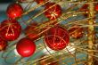 Red christmas bulbs