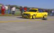 Yellow racing car