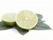 lime on leaves close-ups