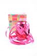red ribbon and colorful box