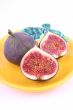 plate of fresh figs isolated