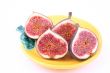 plate of fresh figs isolated