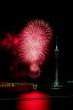 Celebration of New Year with fireworks