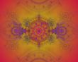 The abstract color fractal image.