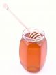 bowl of honey isolated