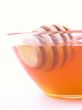 bowl of honey isolated