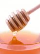 bowl of honey isolated