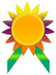 Colorful badge