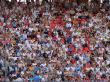 crowd of countless people spectators