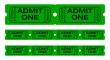 Admit one tickets