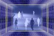 Abstract information technologies background