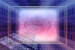 Binary code digital tunnel background