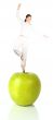 balanced diet - green apple