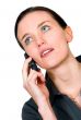 business woman on a cell phone