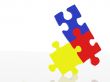 balancing puzzle pieces - primary colours