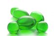 Abstract pills in green color