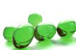 Abstract pills in green color