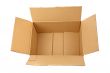 Open cardboard box