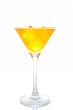 Fresh orange cocktail with ice cubes
