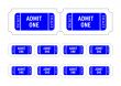 Admit one tickets