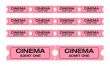Cinema admit one tickets